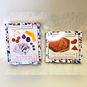 Perfect Solutions Magician Impressive Magic Trick 4 Set & Desktop Puzzle (New)